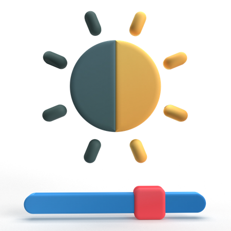 Brightness  3D Icon