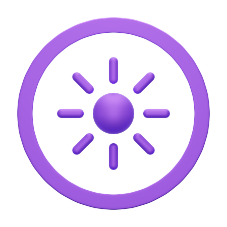 Brightness  3D Icon