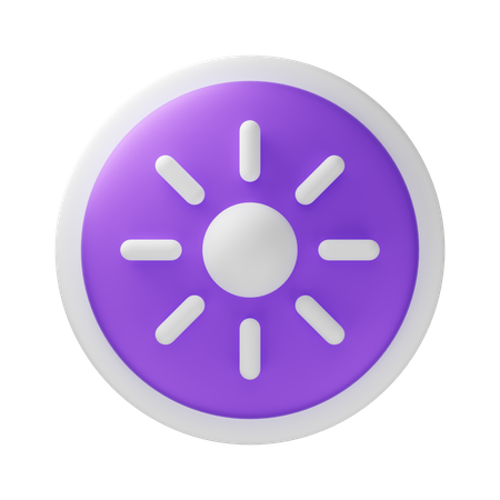 Brightness  3D Icon