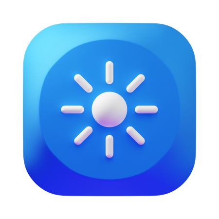 Brightness  3D Icon
