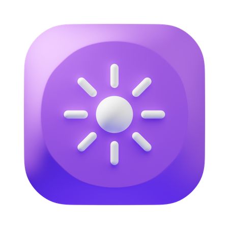 Brightness  3D Icon