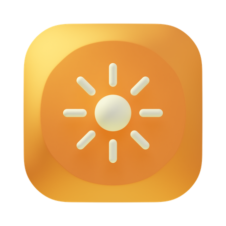 Brightness  3D Icon