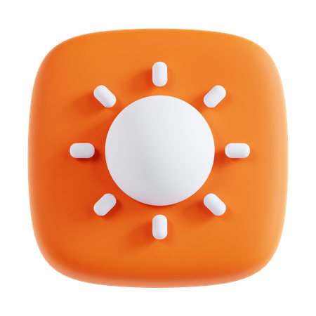 Brightness  3D Icon