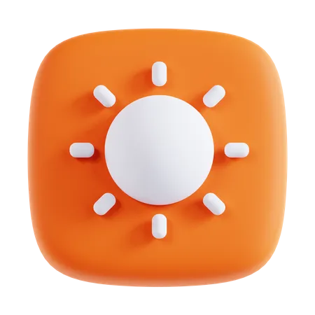 Brightness  3D Icon