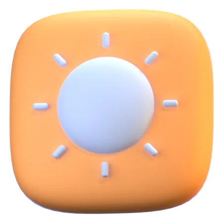 Brightness  3D Icon