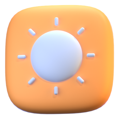 Brightness  3D Icon