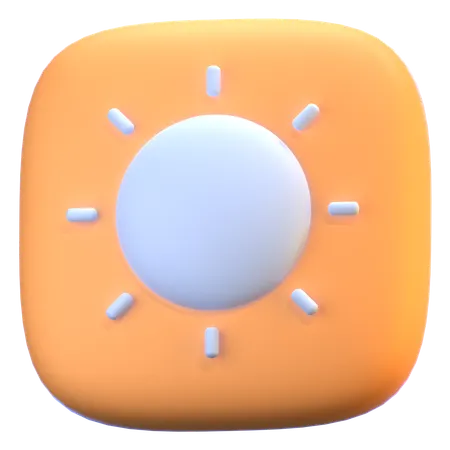 Brightness  3D Icon