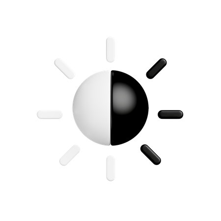 Brightness  3D Icon