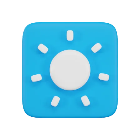 Brightness  3D Icon