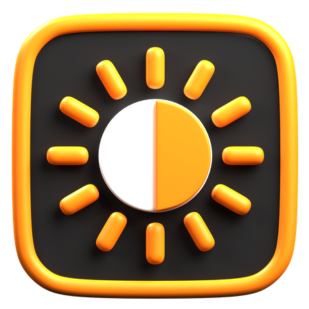 Brightness  3D Icon