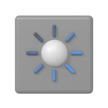 Brightness  3D Icon