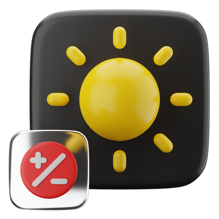 Brightness  3D Icon