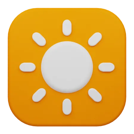 Brightness  3D Icon