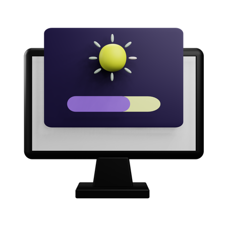 Brightness  3D Icon