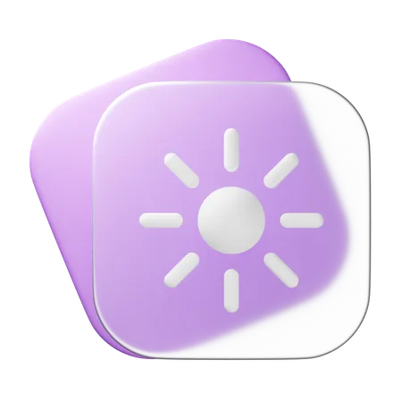 Brightness  3D Icon