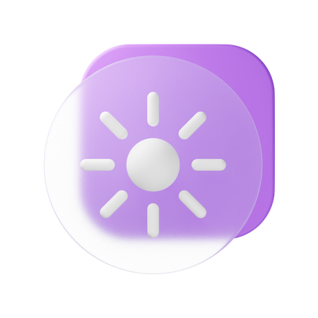 Brightness  3D Icon