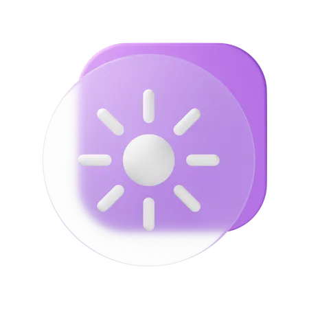 Brightness  3D Icon