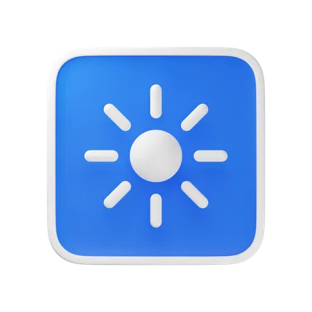 Brightness  3D Icon