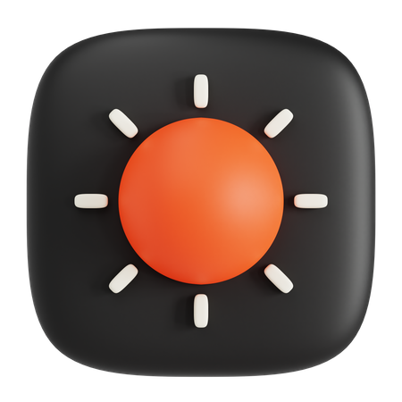 Brightness  3D Icon