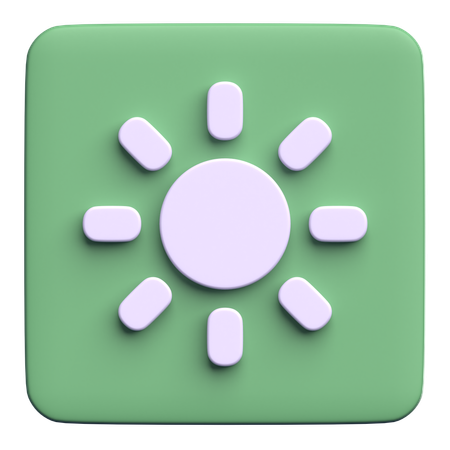 Brightness  3D Icon