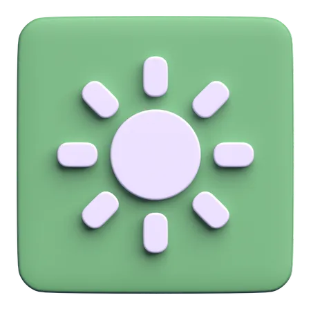 Brightness  3D Icon