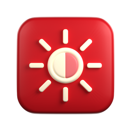 Brightness  3D Icon