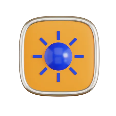 Brightness  3D Icon