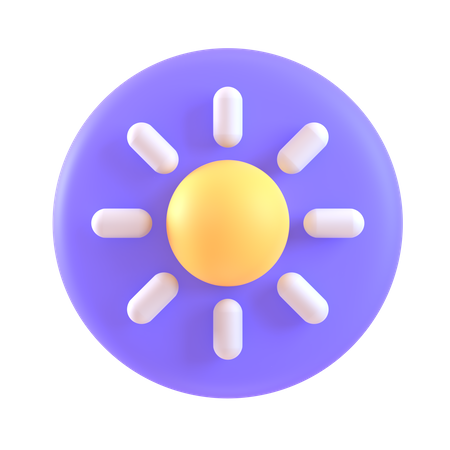 Brightness  3D Icon