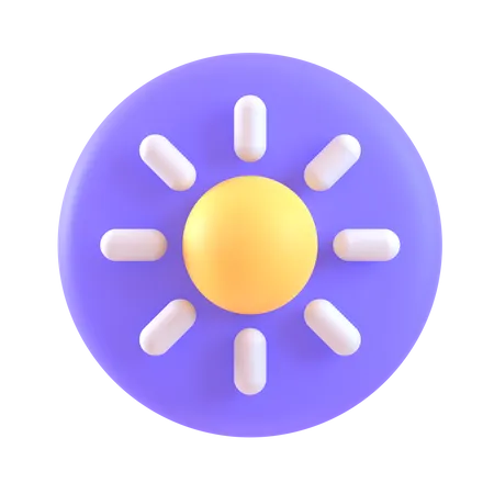 Brightness  3D Icon