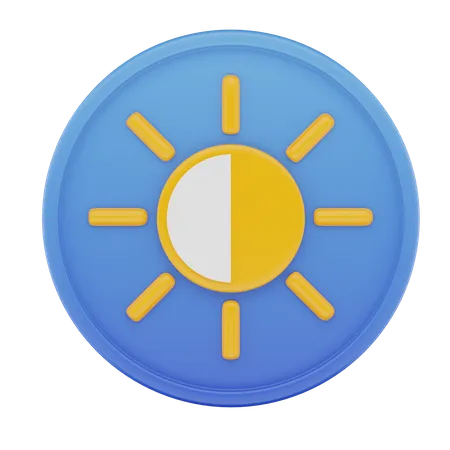 Brightness  3D Icon