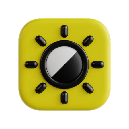 Brightness  3D Icon