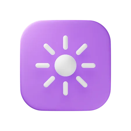 Brightness  3D Icon