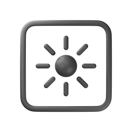 Brightness  3D Icon