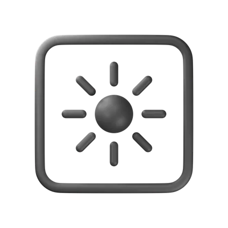 Brightness  3D Icon