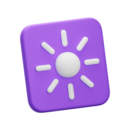 Brightness  3D Icon