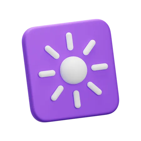 Brightness  3D Icon