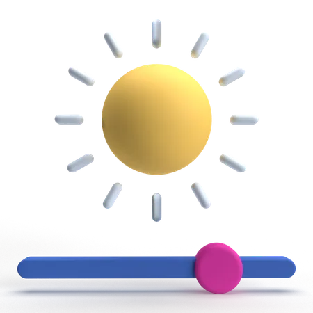 Brightness  3D Icon