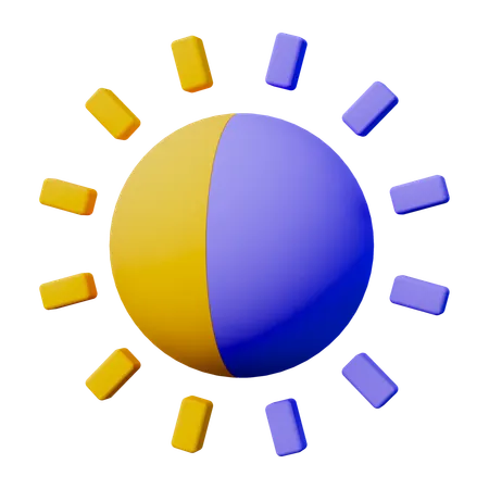Brightness  3D Icon