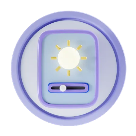 Brightness Adjuster 3 D Icon Illustration 3D Icon