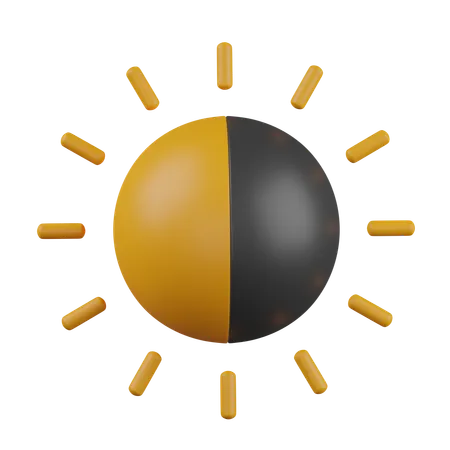 Brightness and contrast  3D Icon