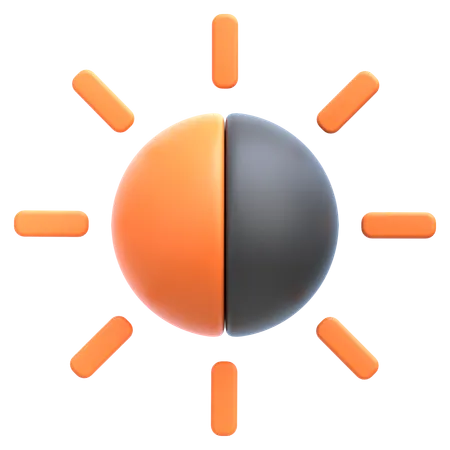 Brightness and Contrast  3D Icon