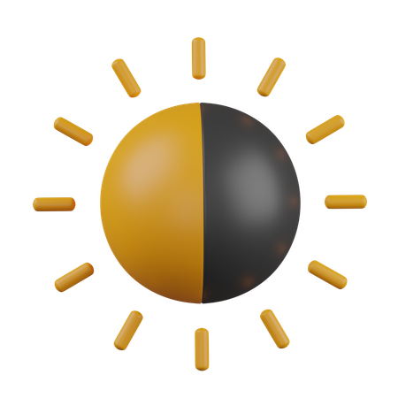 Brightness and contrast  3D Icon