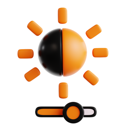 Brightness And Contrast  3D Icon