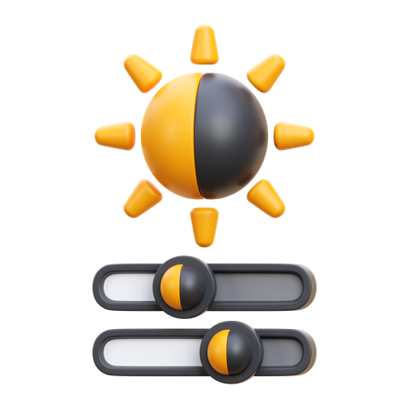 Brightness And Contrast  3D Icon