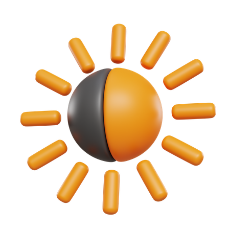 Brightness And Contrast  3D Icon