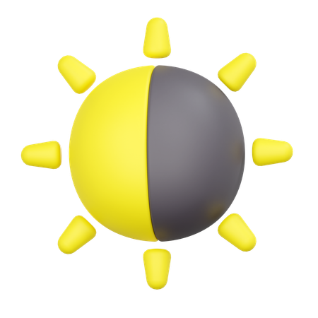 Brightness And Contrast  3D Icon