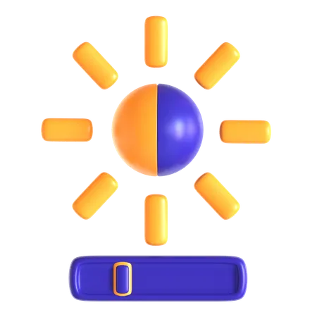 Brightness Contrast  3D Icon