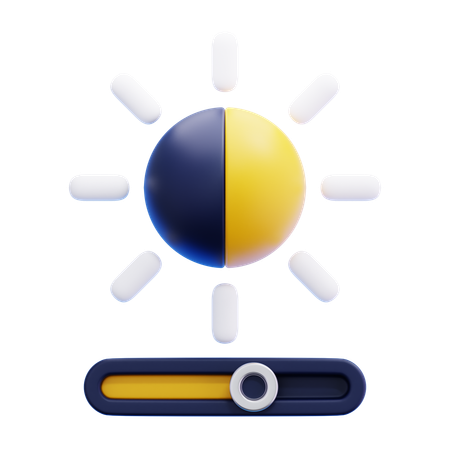 Brightness Contrast  3D Icon