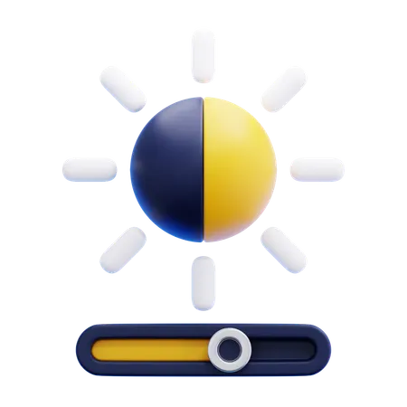 Brightness Contrast  3D Icon