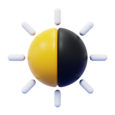 Brightness Contrast  3D Icon